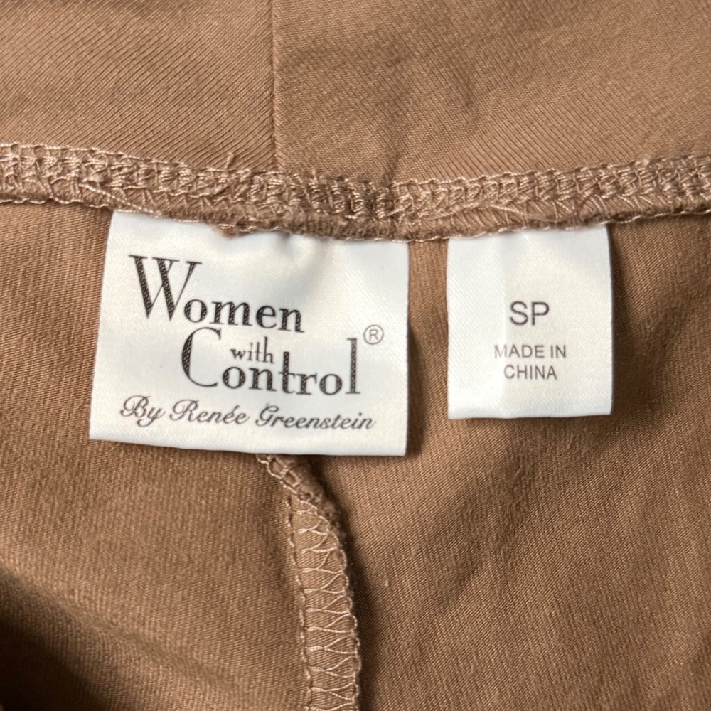 Women with Control Pants Small Petite Brown Tummy Control Stretch Crop 2 Pairs - Picture 10 of 16